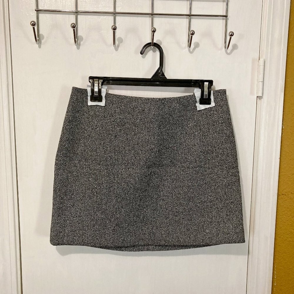 "T" by Alexander Wang size 10 marled knit stretch hot pink mesh lined skirt